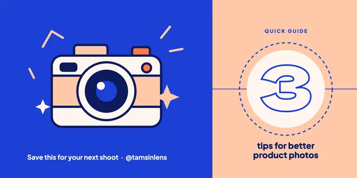 3 Tips for Better Product Photos post template
