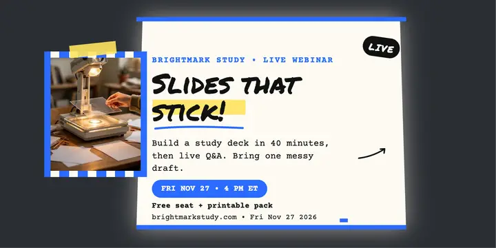 Brightmark Study slides webinar post template