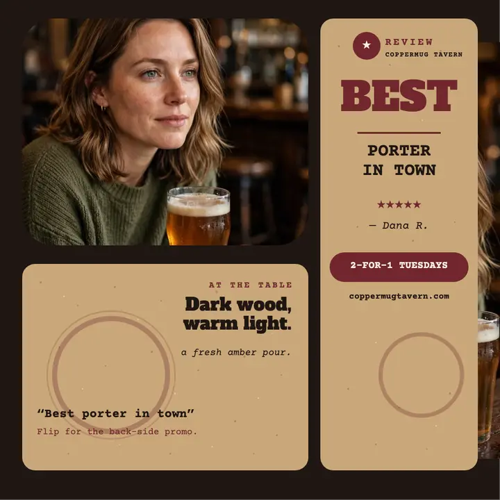 Coppermug Tavern coaster review: pub review post template