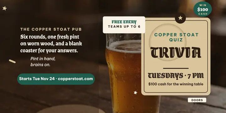 Copper Stoat pub trivia night post template