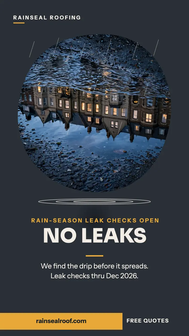 Rainseal Roofing rainy-season story template