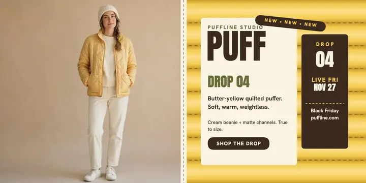 Puffline butter puffer drop post template
