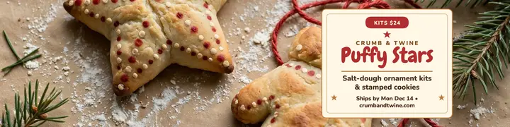 Crumb and Twine salt dough banner template