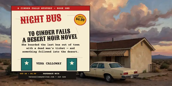 Night Bus pulp mystery launch post template
