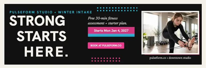 Pulseform Strong Start fitness header template