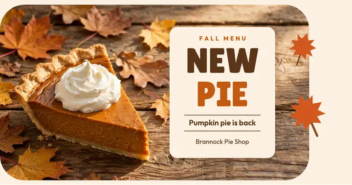 Pumpkin pie is back template