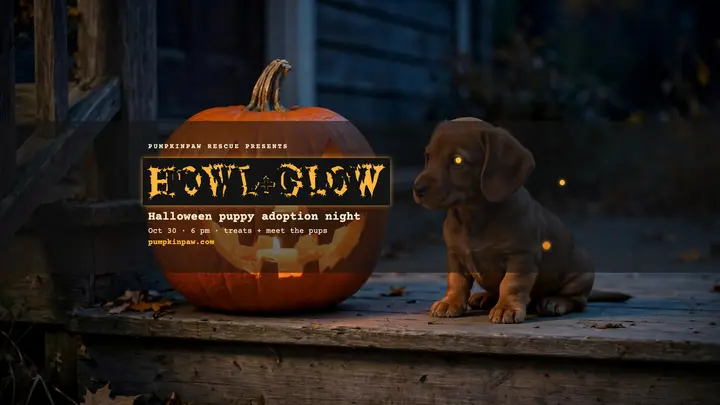 Pumpkinpaw Howl and Glow adoption banner template