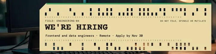 Loopworks hiring punch card LinkedIn banner: hiring linkedin banner template