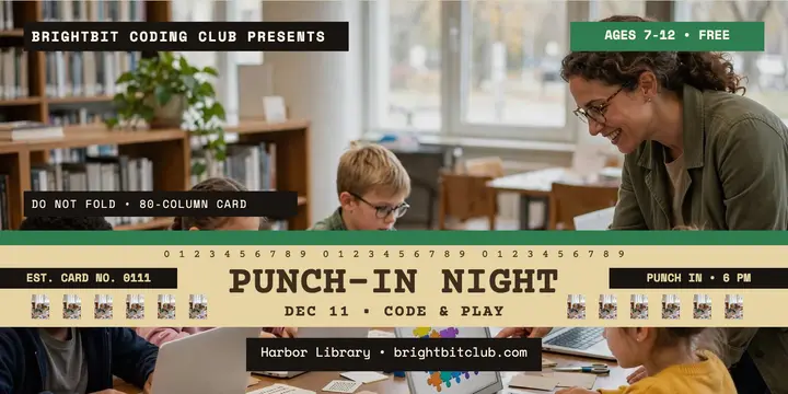 Brightbit punch-in coding night post template