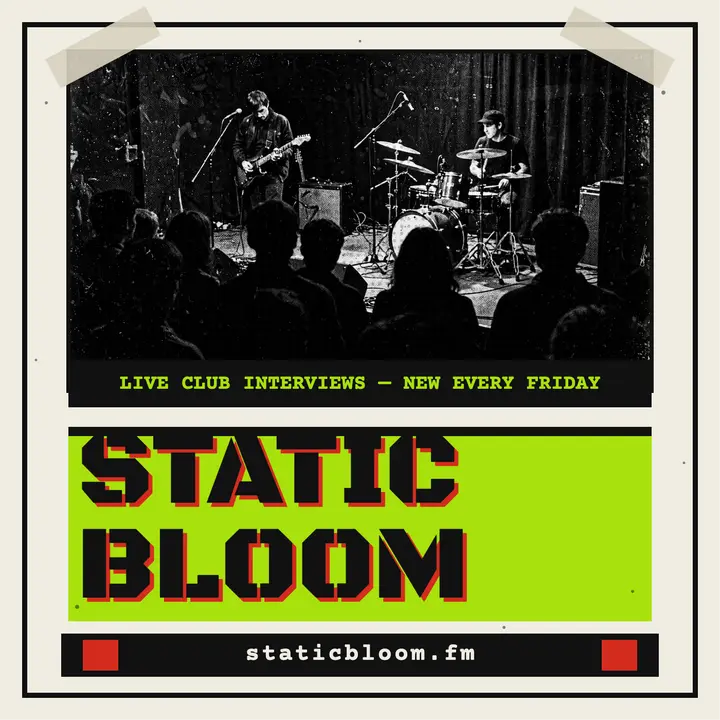Static Bloom punk club podcast cover template