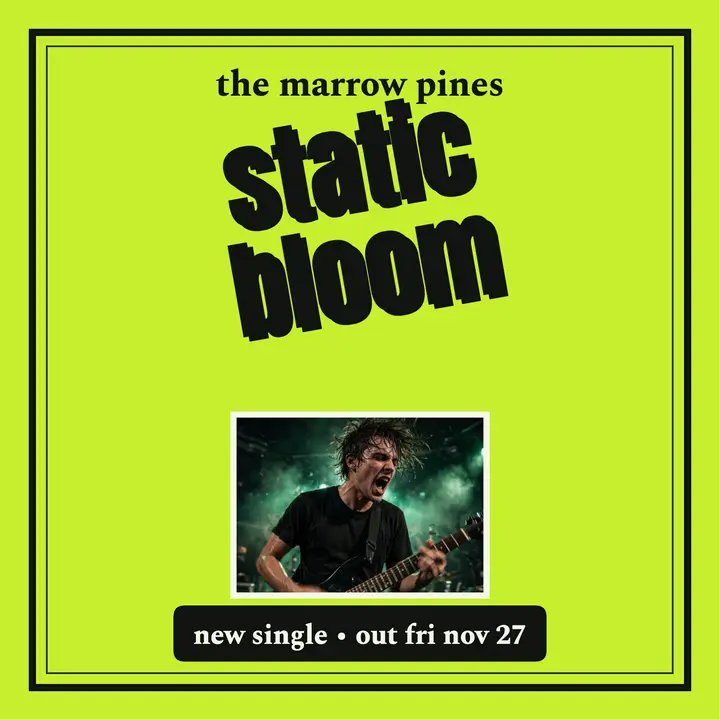 Static Bloom punk single lime cover template