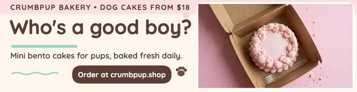 Crumbpup dog birthday cake billboard template