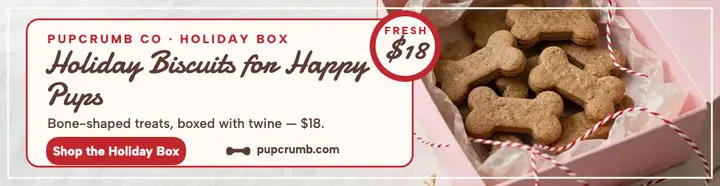 Pupcrumb holiday biscuit box billboard template