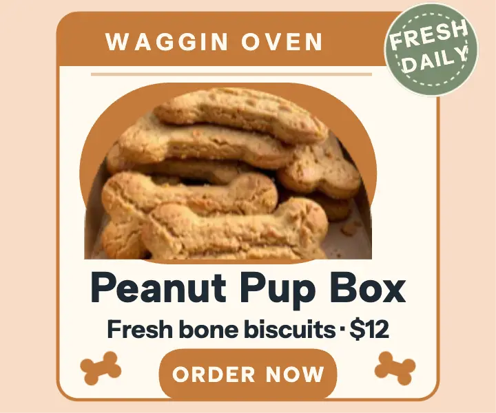 Waggin Oven treat box window ad template