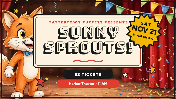 Sunny Sprouts puppet show thumbnail template