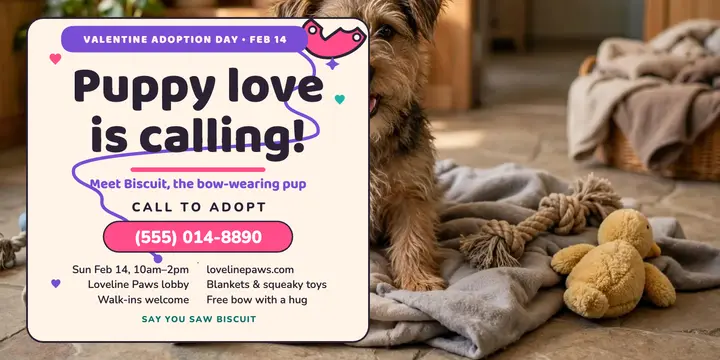 Loveline Paws puppy hotline post template