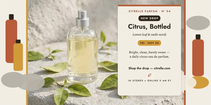 Citrelle citrus drop purist post template
