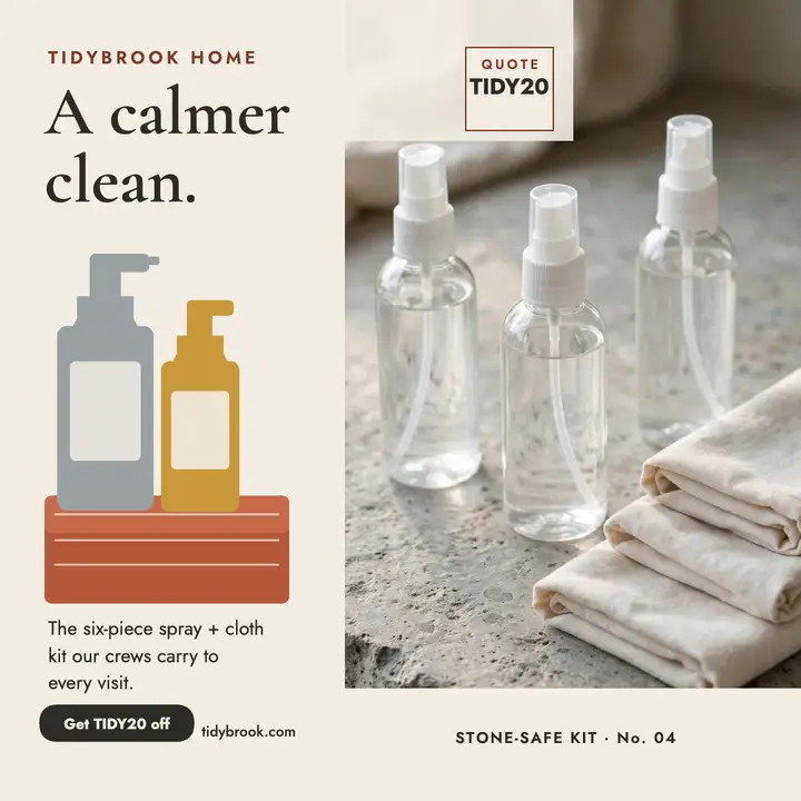 Tidybrook purist cleaner promo template
