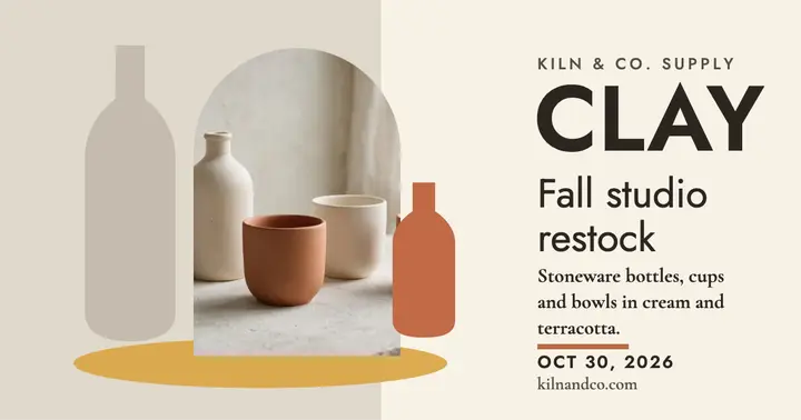 Kiln and Co pottery restock post template