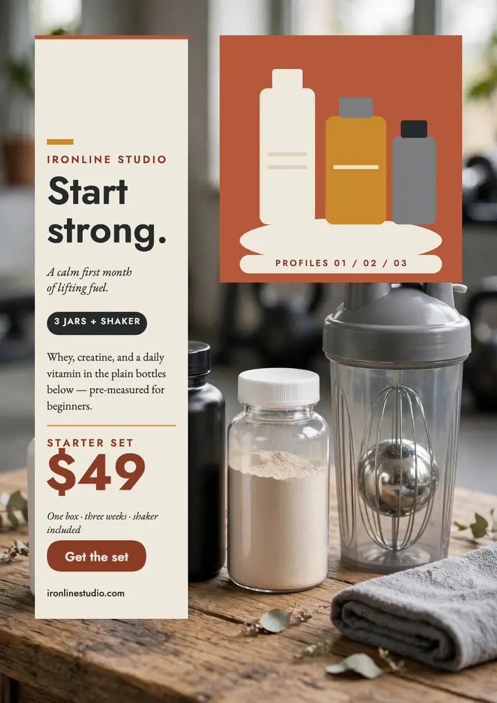 Ironline Starter Set purist flyer template