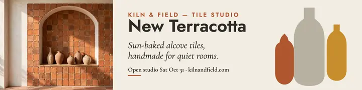 Kiln and Field terracotta banner template