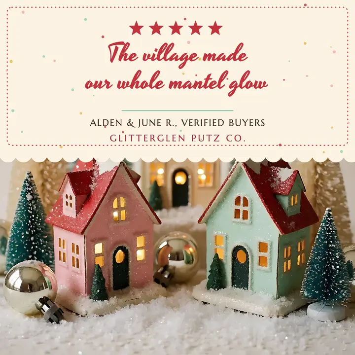Glitterglen putz village review post template