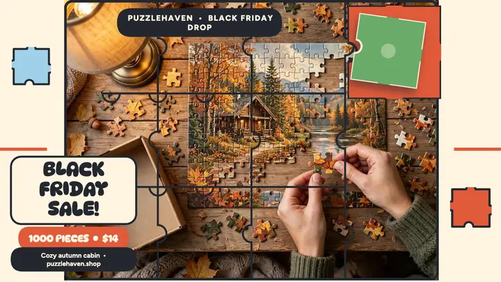 Puzzlehaven Black Friday puzzle drop template