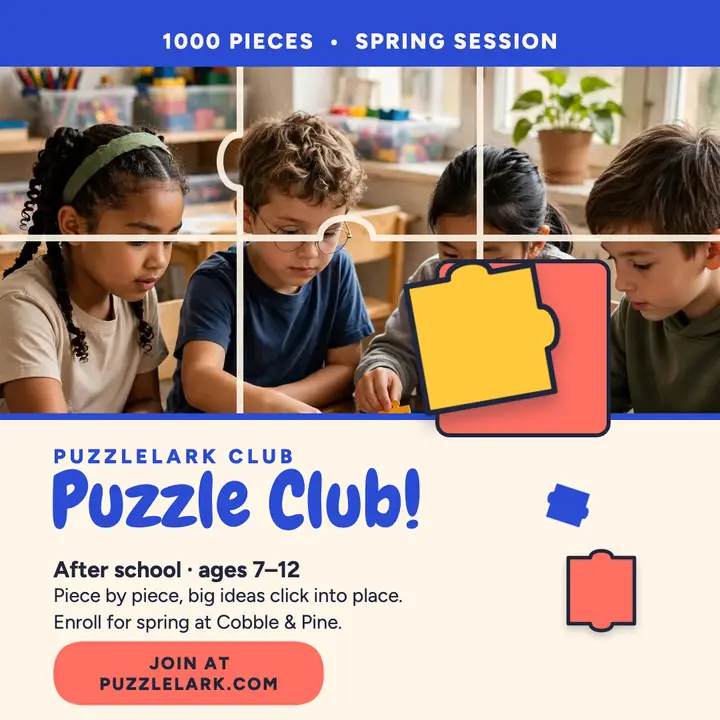 Puzzlelark puzzle club square post: puzzle club post template