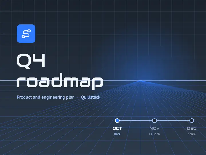 Q4 roadmap title slide template