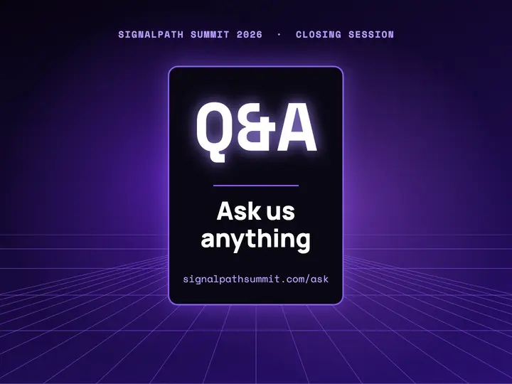 Q&A closing slide template