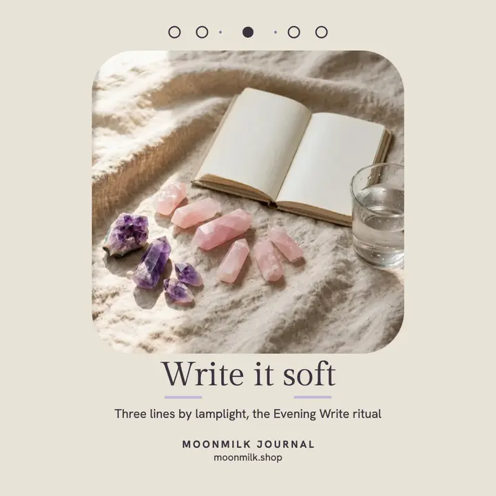 Moonmilk Evening Write calm post template