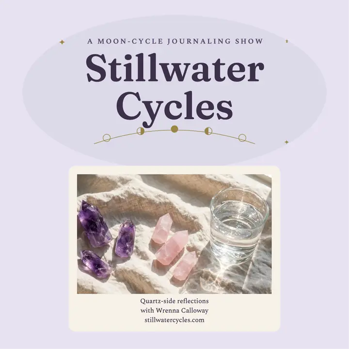 Stillwater Cycles quartz moon journal cover template