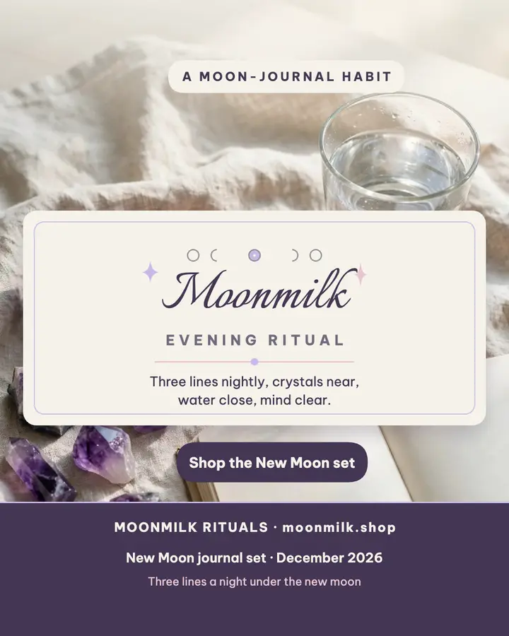 Moonmilk moon-journal ritual post template