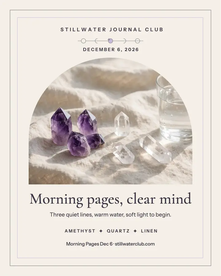 Stillwater morning pages journal post template