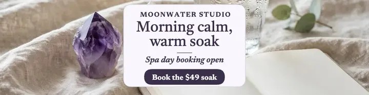 Moonwater morning calm spa billboard: spa day billboard template