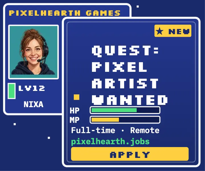 Pixelhearth pixel artist quest ad template