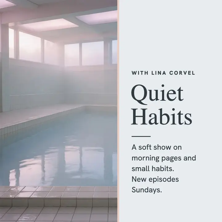 Quiet Habits morning journaling podcast cover template
