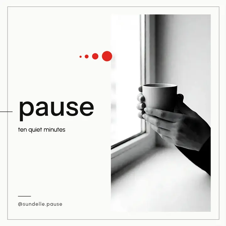 Sundelle ten quiet minutes pause post template