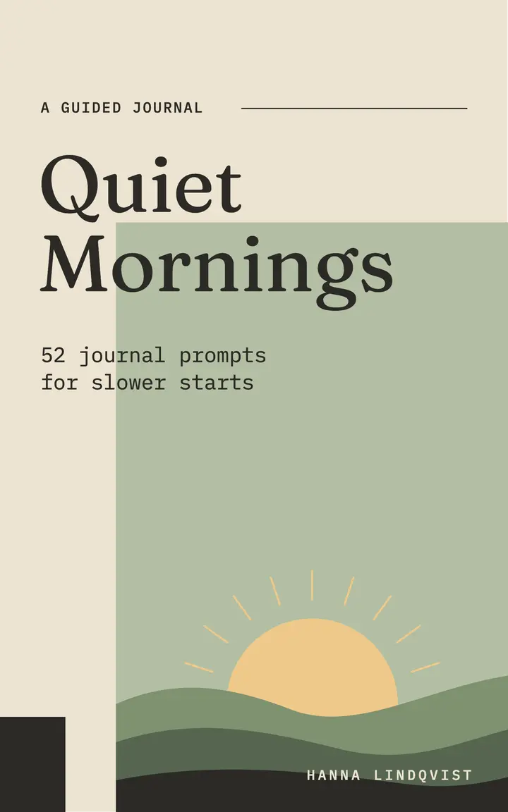 Quiet Mornings journal ebook template