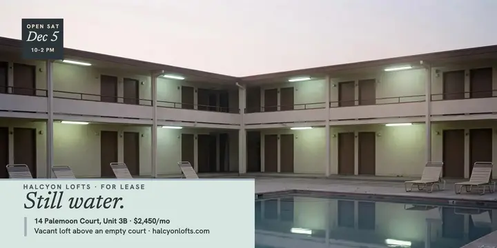 Quiet poolside loft listing x post: vacant loft x post template