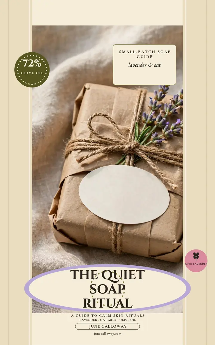 Quiet Soap Ritual skincare ebook template