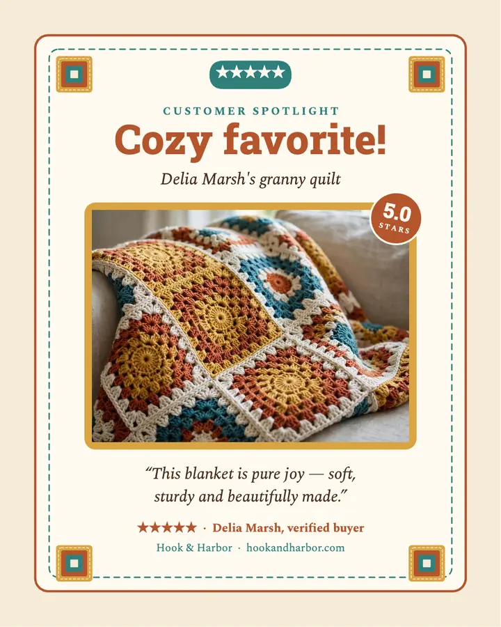 Hook and Harbor quilt review post template