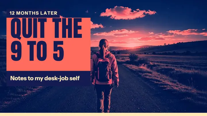Quit the 9 to 5 duotone youtube thumbnail template