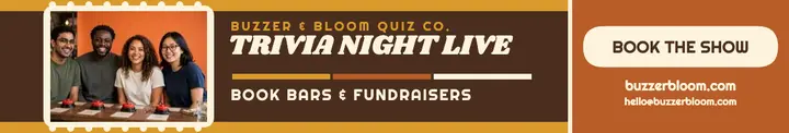 Buzzer and Bloom trivia night LinkedIn cover template