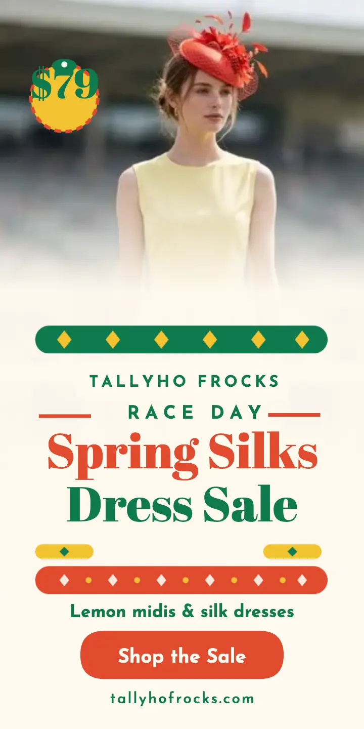 Tallyho Frocks spring silks dress sale template