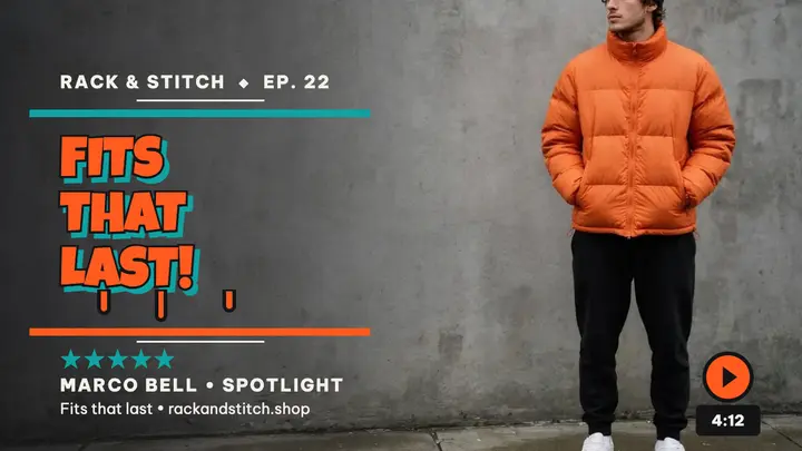 Rack and Stitch customer spotlight thumbnail template