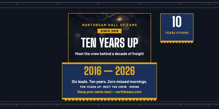 Northbeam ten year crew spotlight post template