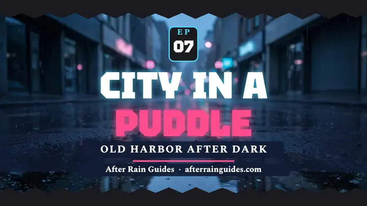 After Rain Guides Old Harbor puddle thumbnail template