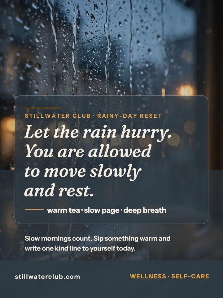 Stillwater Club rainy day reset portrait: rainy day reset portrait template