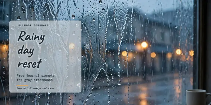 Lullmoor Journals rainy day reset prompt pack post template
